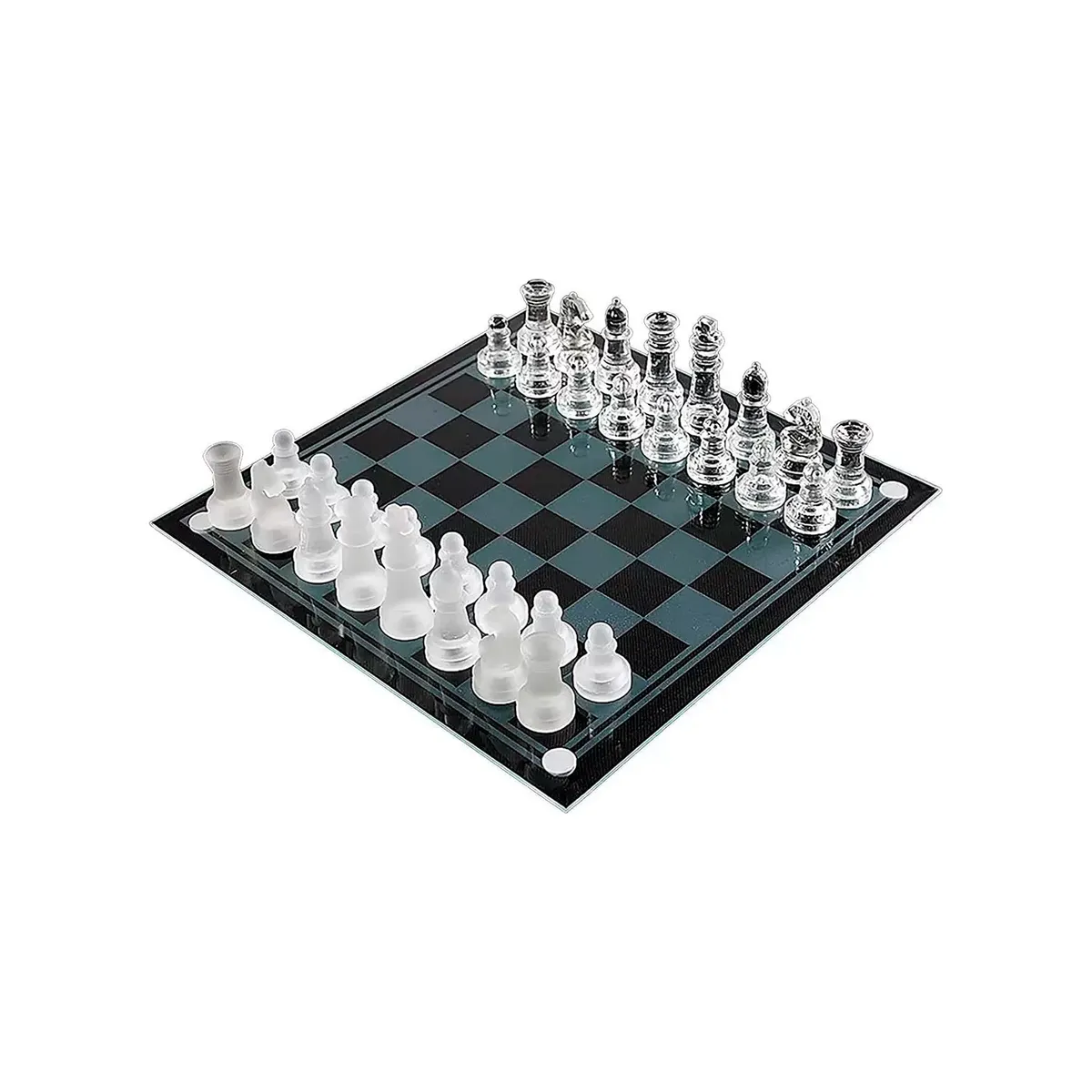 GENERICO - Tablero Ajedrez Juego Ajedrez Tablero Ajedrez De Cristal