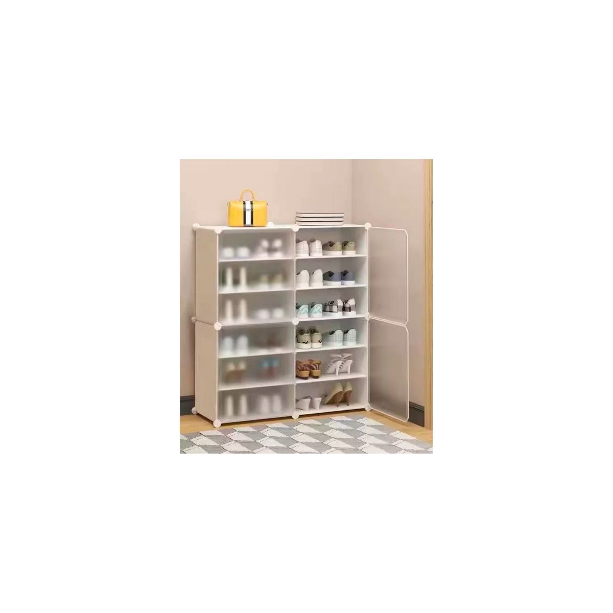 GENERICO - Organizador Zapato 2 Filas Y 6 Pisos Estante Triangular