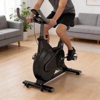 Bicicleta De Spinning Rstática Ultrasilenciosa Y Regulable negro