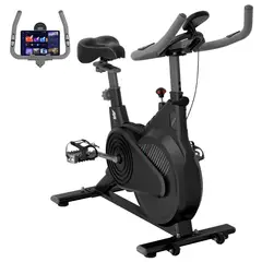 AIZO - Bicicleta De Spinning Rstática Ultrasilenciosa Y Regulable negro
