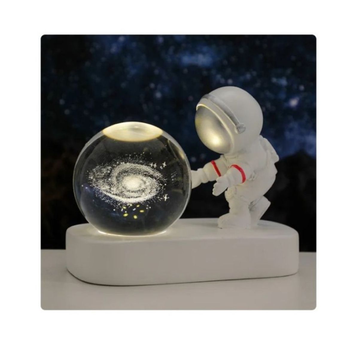 GENERICO - Astronauta Decorativa Lampara Galaxia Adorno De Mesa
