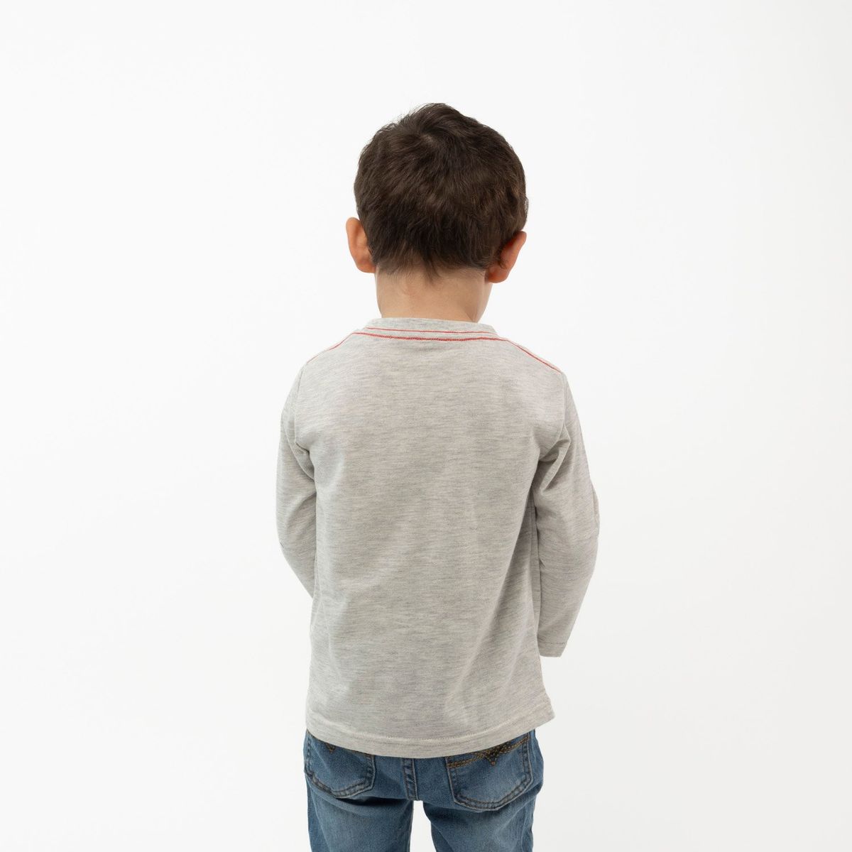 MARVEL - Polera Manga Larga Niño Spidey Telaraña Gris Marvel