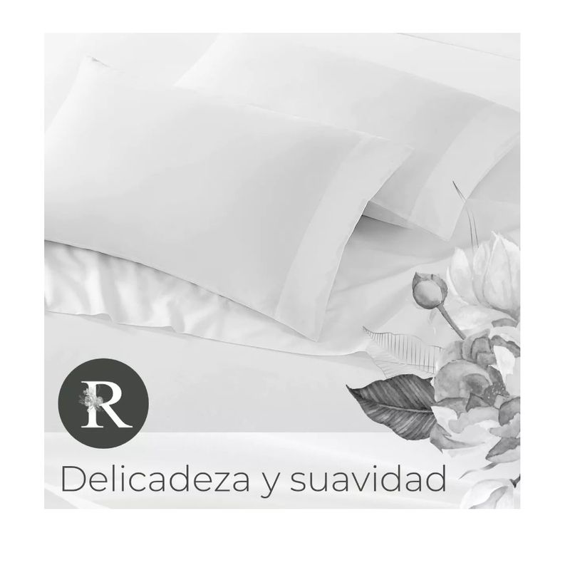 GENERICO - Sabanas Juego 300 Hilos 100% Algodon Rosewood
