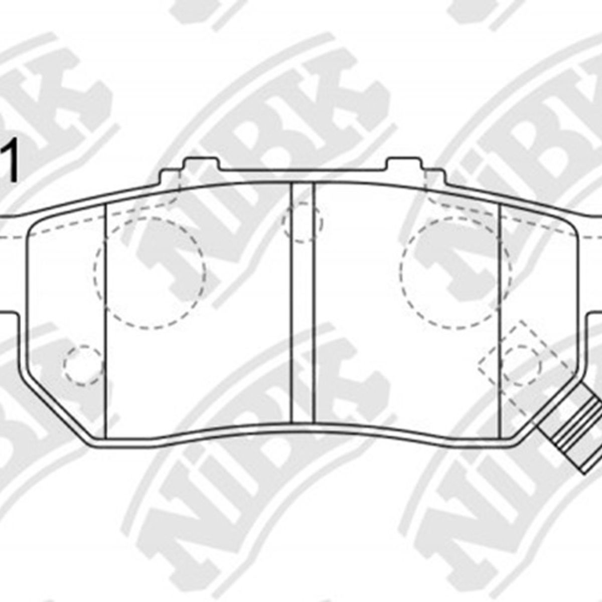 GENERICO - Pastillas Traseras Honda Fit 1.4 2010 - 2013 Nibk