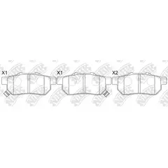 GENERICO - Pastillas Traseras Honda Fit 1.4 2010 - 2013 Nibk