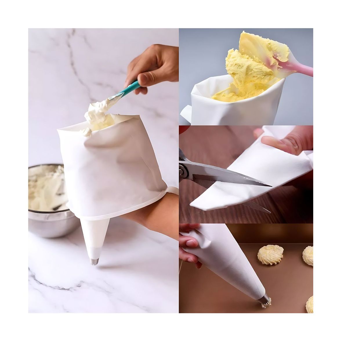 GENERICO - Manga Pastelera Profesional Manga Reposteria De Tela 40cm