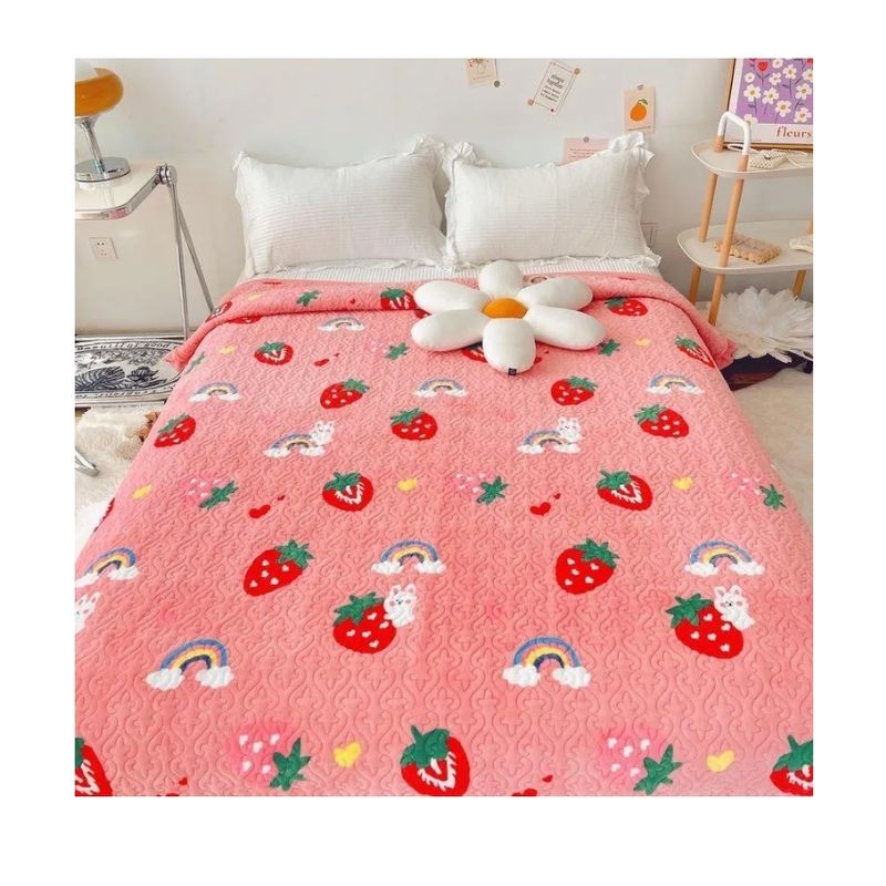 GENERICO - Cubrecama Cobertor Quilt 1.5 Plazas Homerdesgincl Hmcg5