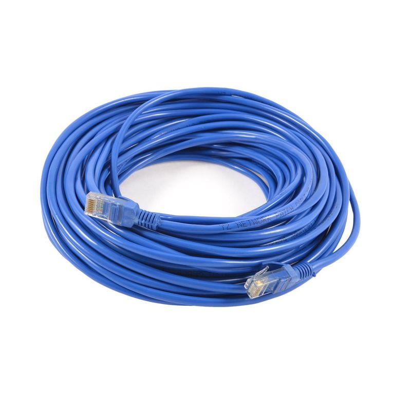 GENERICO - Cable De Red Para Internet 10 Metros Azul Rj45 Categoria 5e