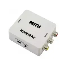GENERICO - Adaptador Conversor De Hdmi A Rca Full HD 1080p
