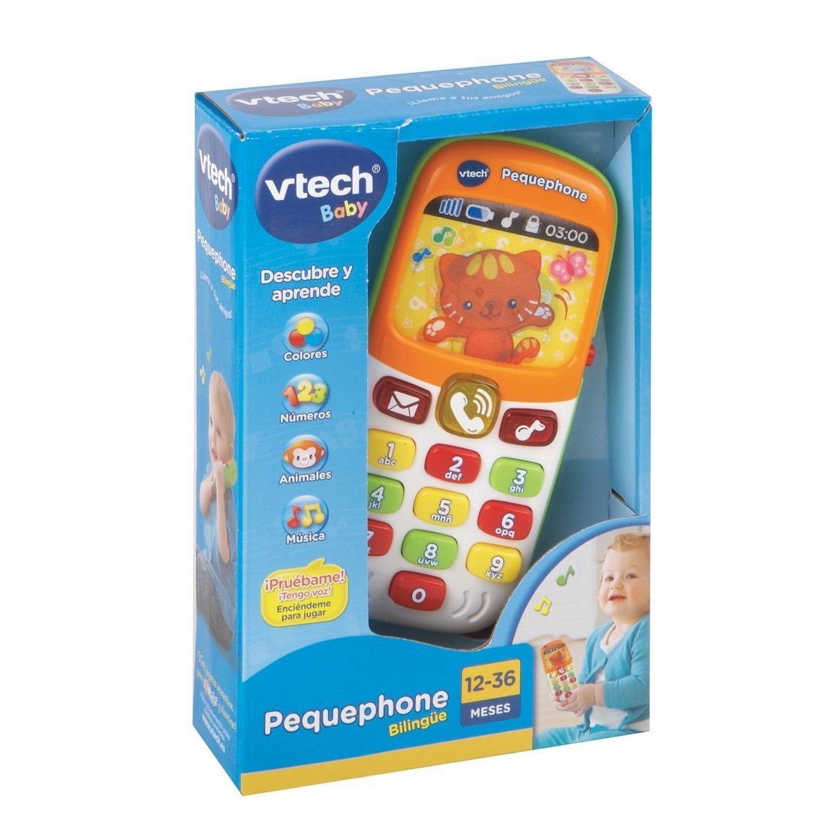 VTECH - Pequephone VTECH juguete educativo para bebé bilingüe