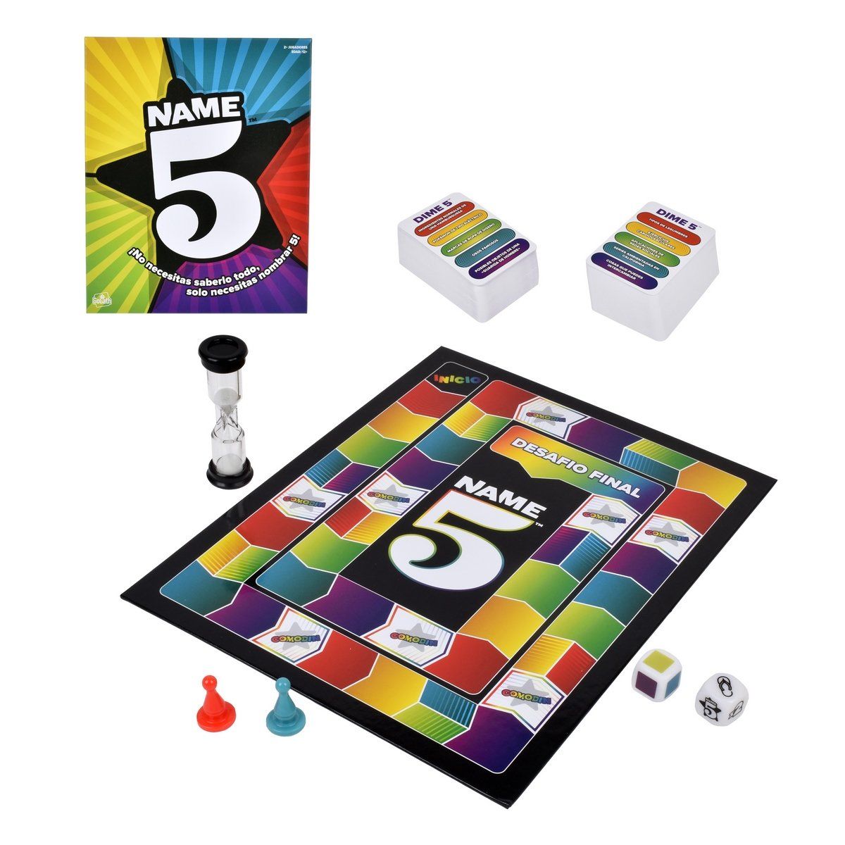 ANSALDO GAMES - Juego de mesa habilidad y destreza 5 Nombres