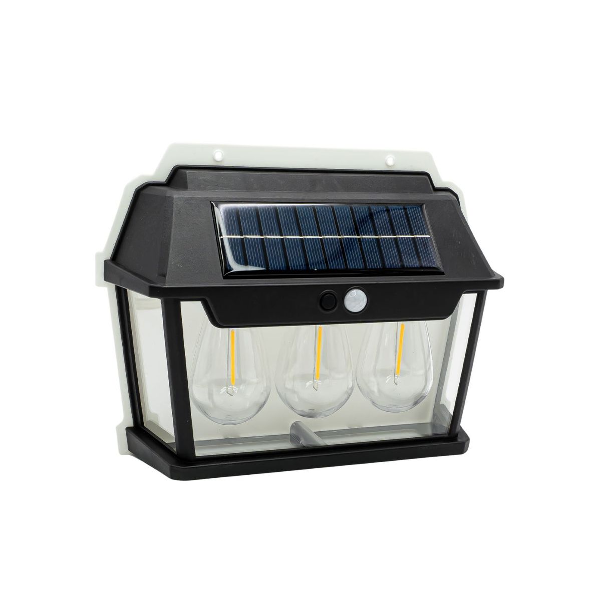 GENERICO - Foco Solar Luz Calida 3 Ampolletas con Sensor de Movimientos