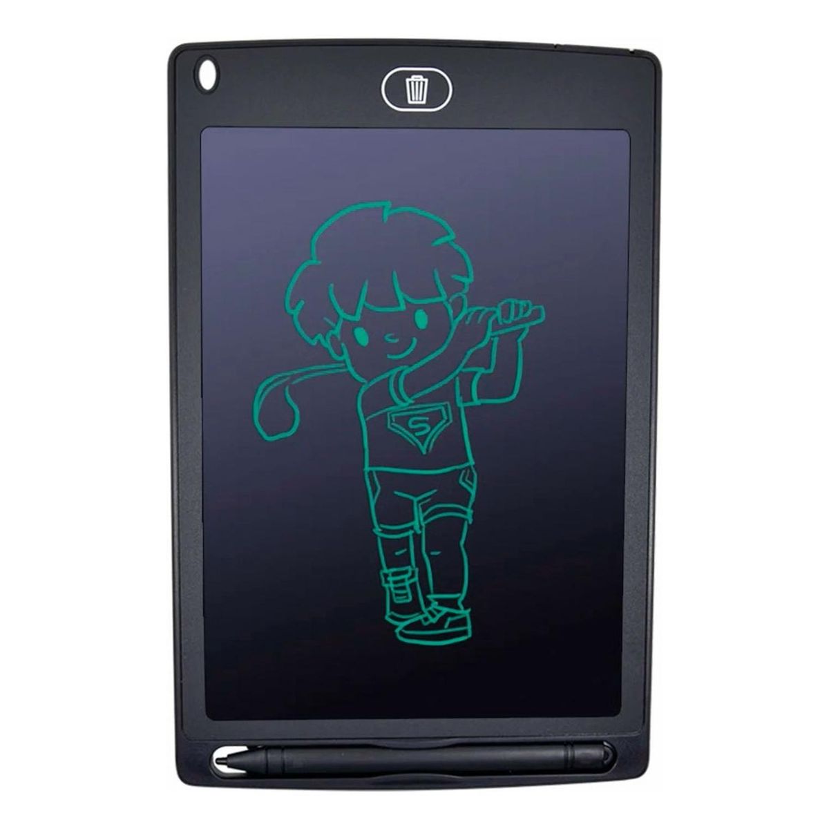 GENERICO - Pizarra Mágica Anotador Dibujo Con Lapiz 8.5pulgada - Negro