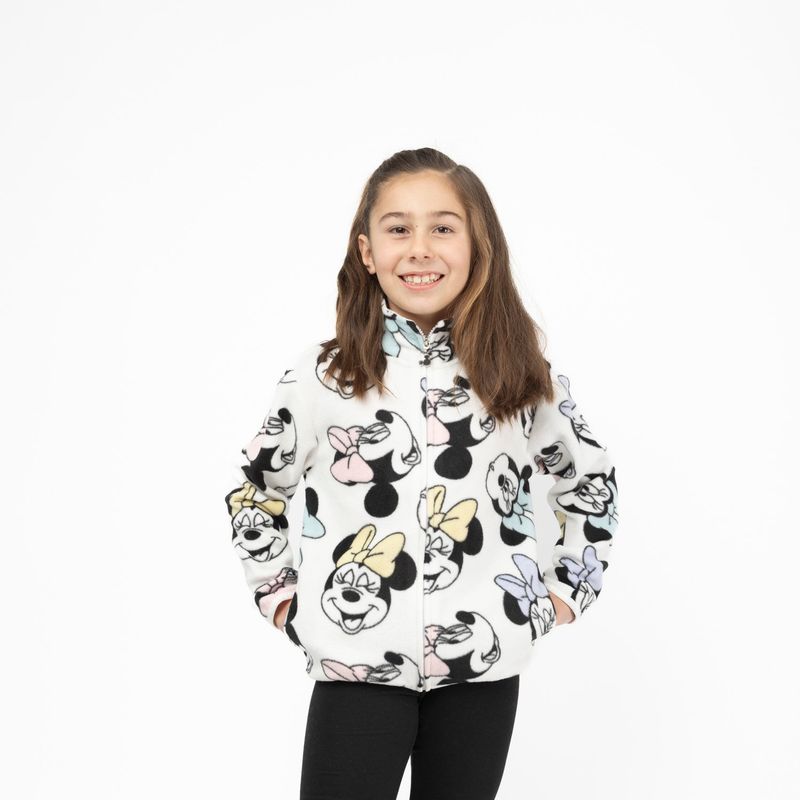 DISNEY - Polar Niña Caras Minnie Blanco Disney
