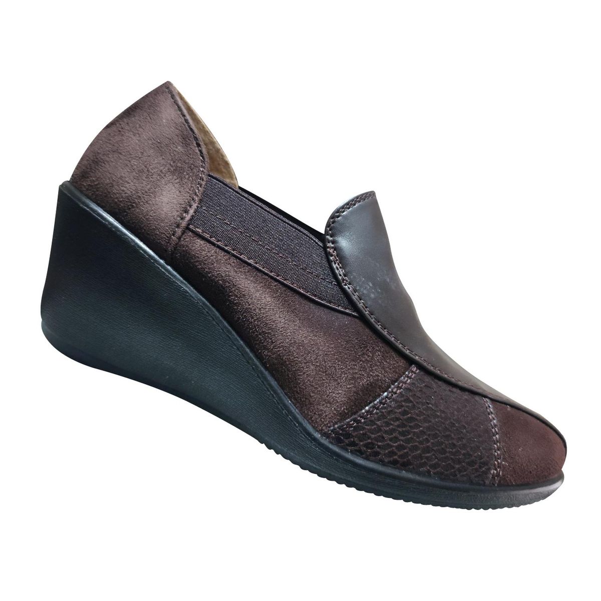 GENERICO - Mocasin Estilo Slipper De Mujer Comodo Y Llevadero Café 7391
