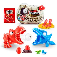 SMASHERS - SET DE BATALLA T-REX DINO ISLAND - ROJO