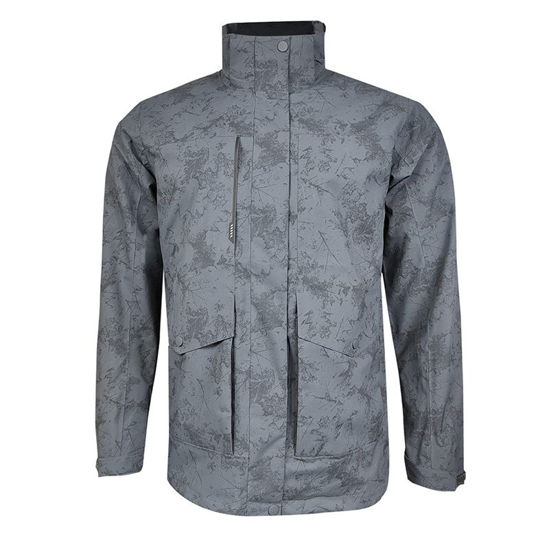 ANDESLAND OUTDOOR APPAREL - Cortaviento Impermeable Urbano Gris Estampados Hombre