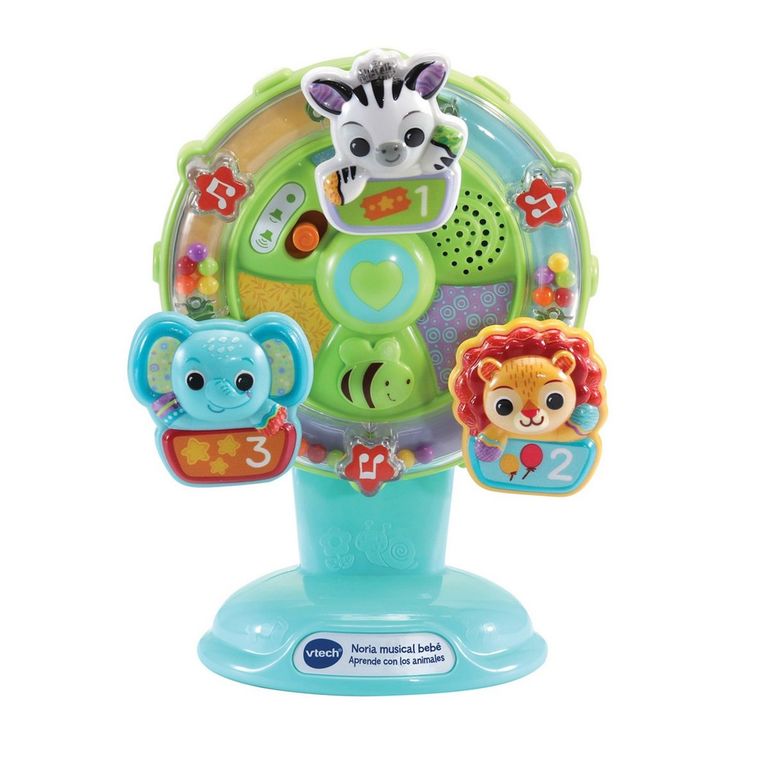 Noria musical para bebe aprende animales y colores