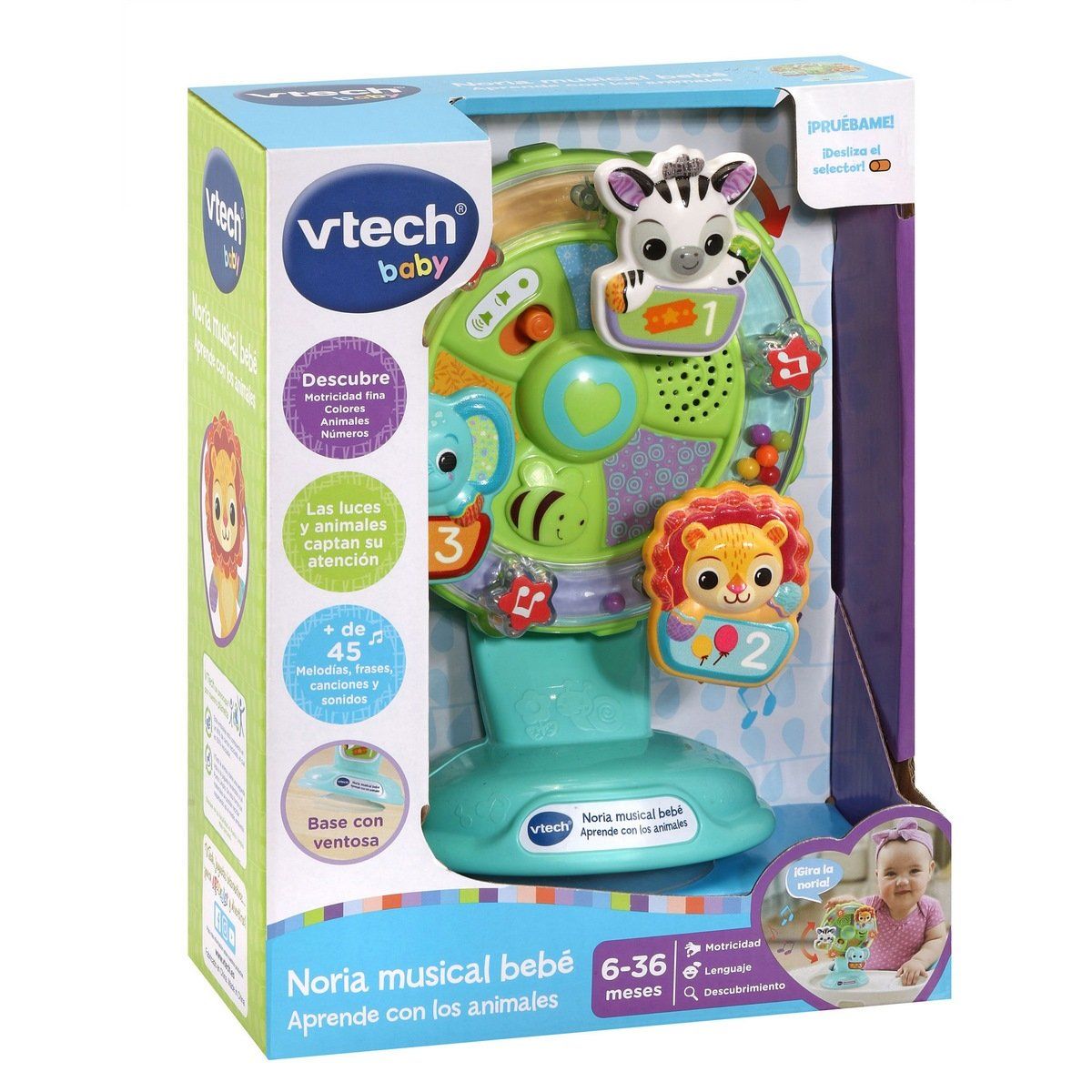 VTECH - Noria musical VTECH para bebé aprende animales y colores