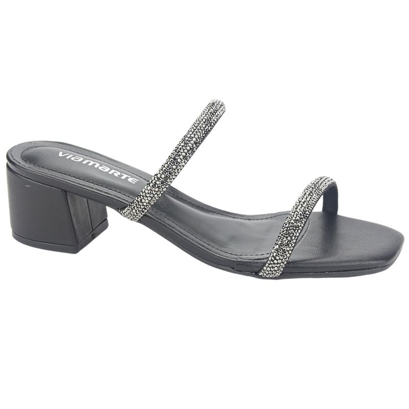 VIA MARTE - Sandalia Mujer Negro Casual Via Marte 23-9810