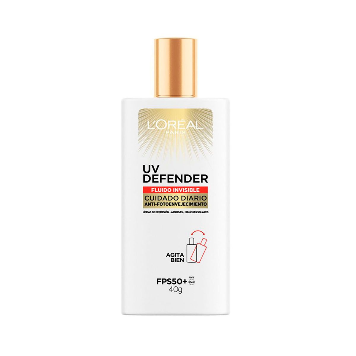 LOREAL PARIS - Bloqueador Solar Facial Uv Defender  Loreal F50