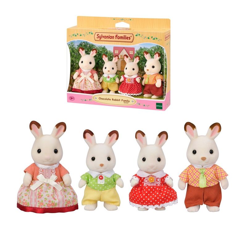 SYLVANIAN FAMILIES - FAMILIA CONEJO CHOCOLATE  SYLVANIAN FAMILIES