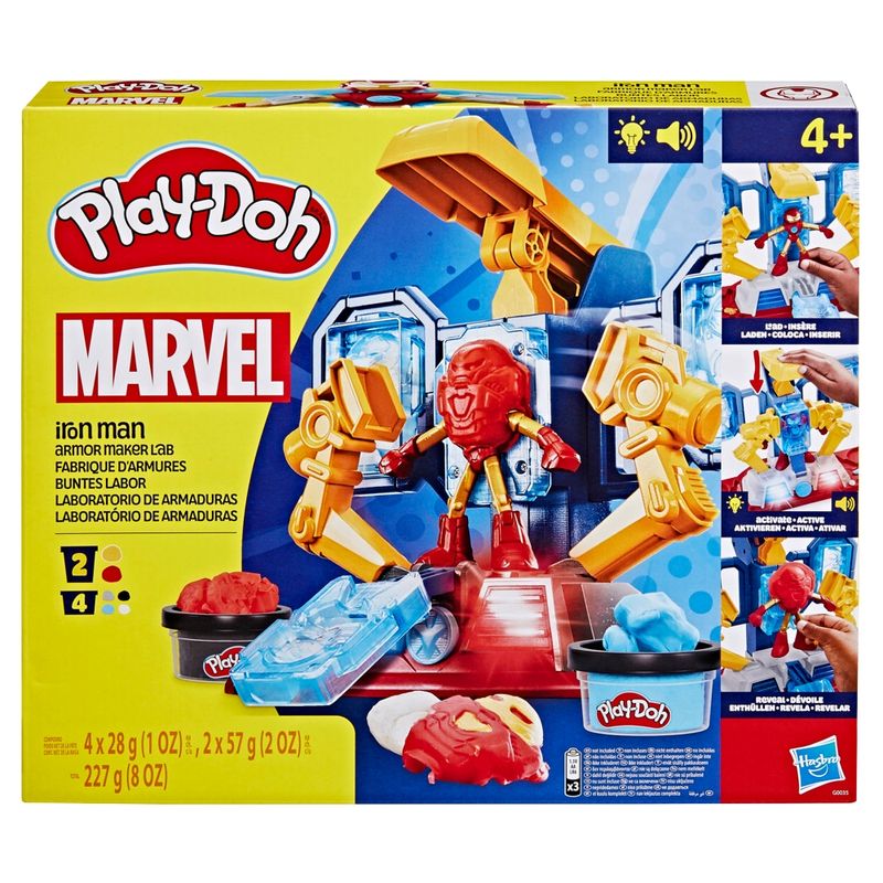PLAY DOH - Masas y Plastilinas Play-Doh Marvel Iron Man Laboratorio de Armaduras