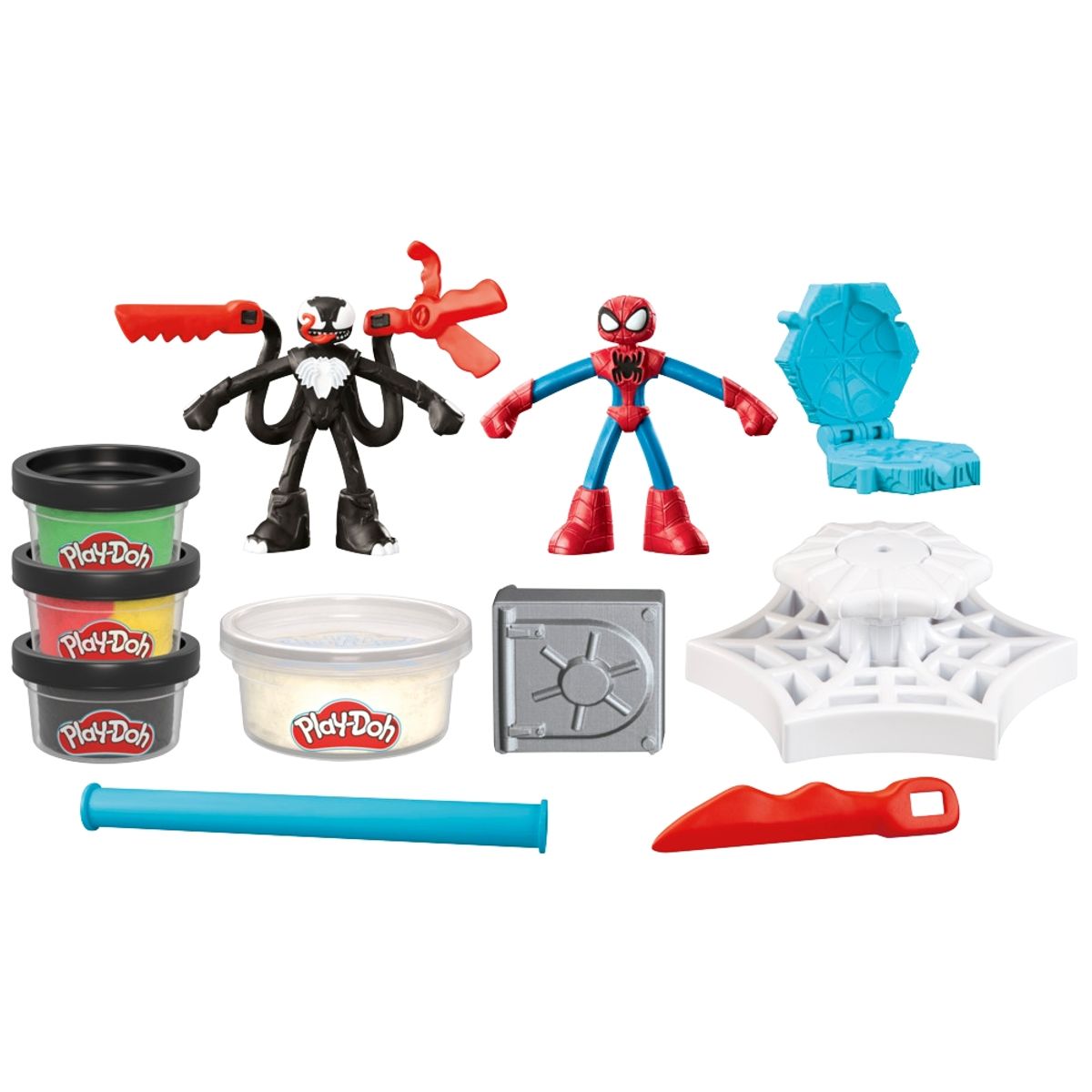 PLAY DOH - Masas y Plastilinas Play-Doh Marvel Spider-Man Lanza y Atrapa
