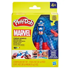 PLAY DOH - Masas y Plastilinas Play-Doh Marvel Capitán América Escudo Sello