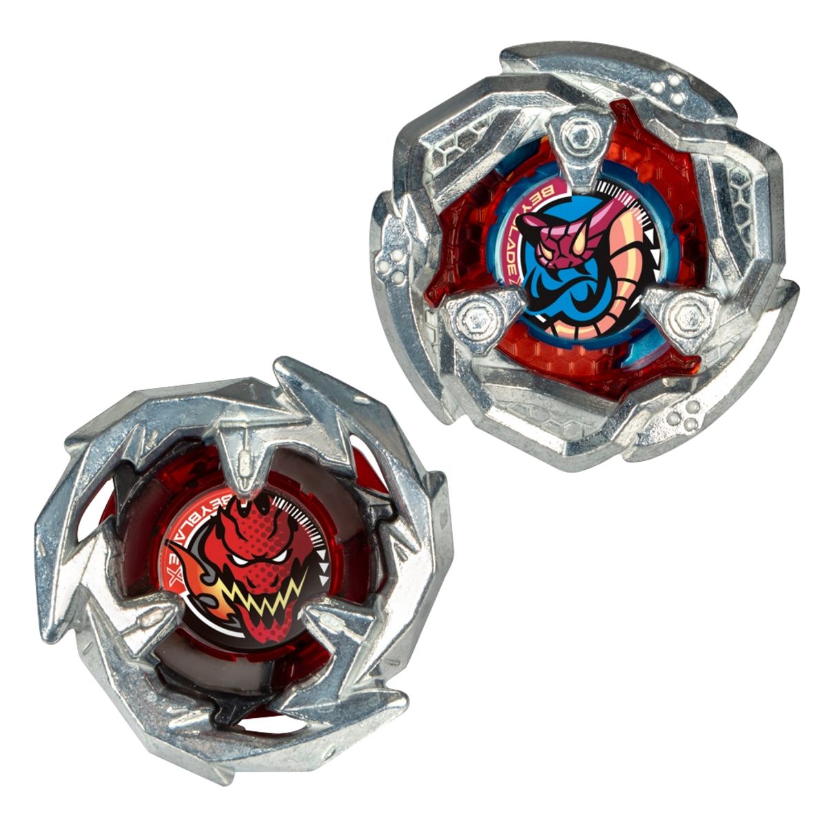 BEYBLADE - Trompo Beyblade X Pack Doble Tail Viper 5-80O y Sword Dran 3-60F