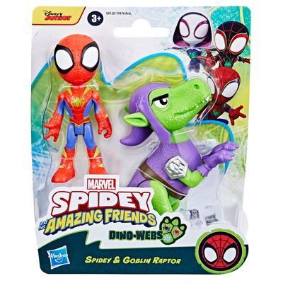 Imagen 2 del producto Figura de Acción Spidey And Friends Dino-Webs Spidey y Goblin Raptor