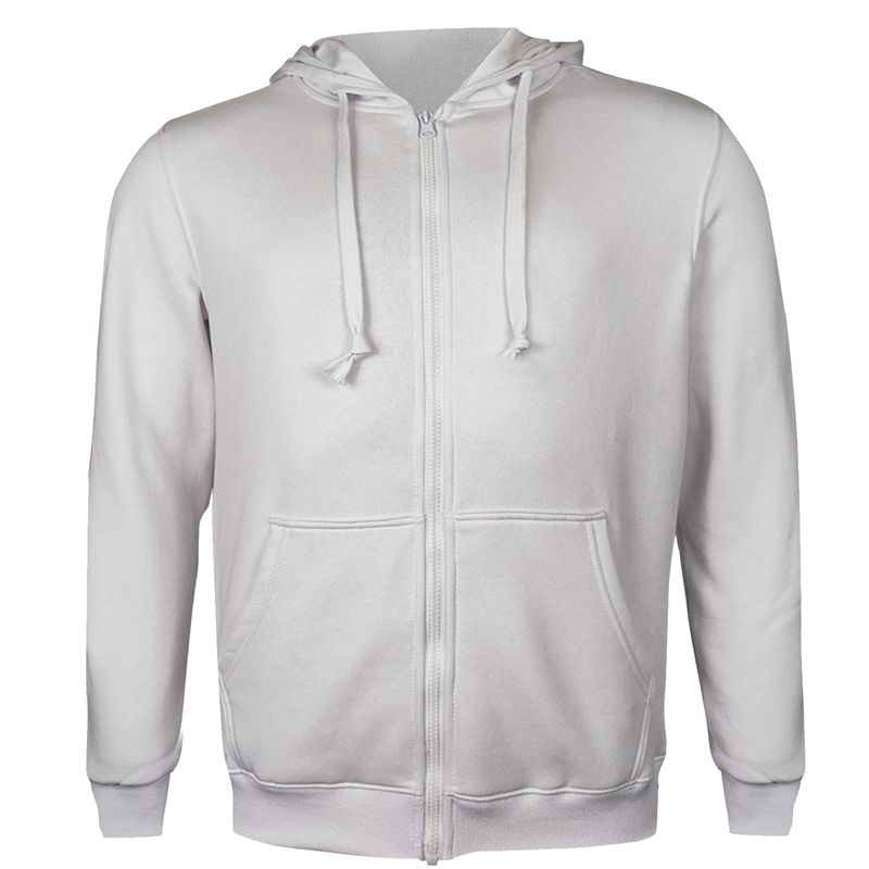 ANDESLAND OUTDOOR APPAREL - Polerón Canguro Con Cierre Vulpes Blanco Unisex