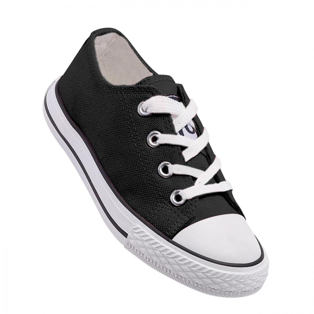 GENERICO - Zapatilla Infantil De lona Urbana Casual - Negro - 7191