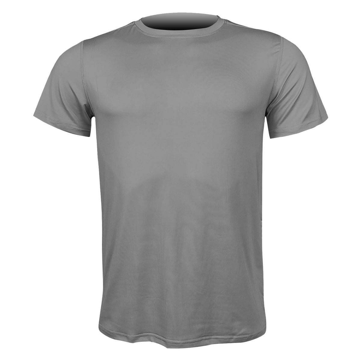 ANDESLAND OUTDOOR APPAREL - Polera Dry Fit Manga Corta Bangsi Essential Gris Hombre.-