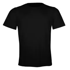 ANDESLAND OUTDOOR APPAREL - Polera DryFit Manga Corta Lisa Negro Hombre