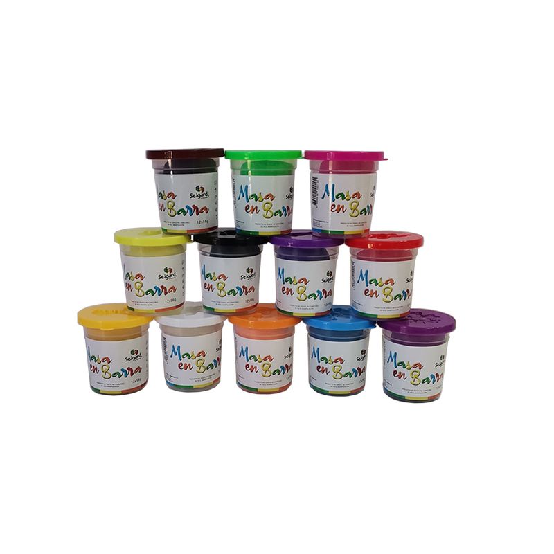 SEIGARD - Set De 12 masas Para Modelar 50 gramos. SEG2215 Multicolor