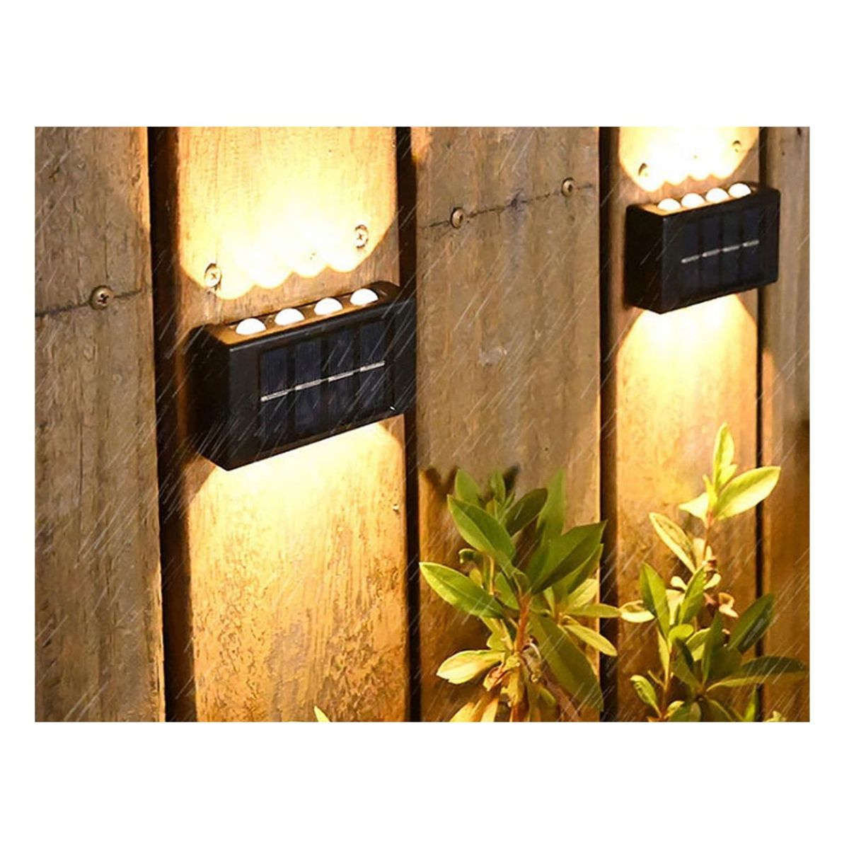 GENERICO - Lamapara de Pared Solar con Sensor Movimiento Decoracion Jardin