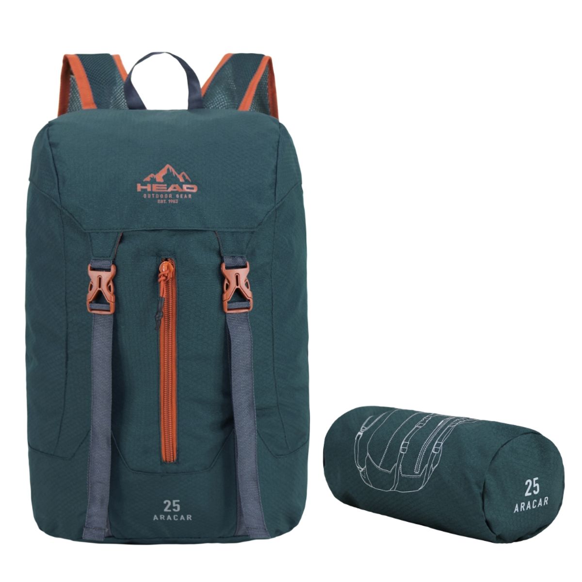 HEAD - Mochila Outdoor Camping Aracar 25 Petroleo Terracota Head