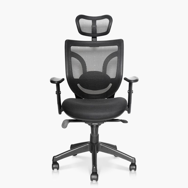 FORM OFFICE - Silla Oficina Black Base Nylon c/cabecero Negro Form