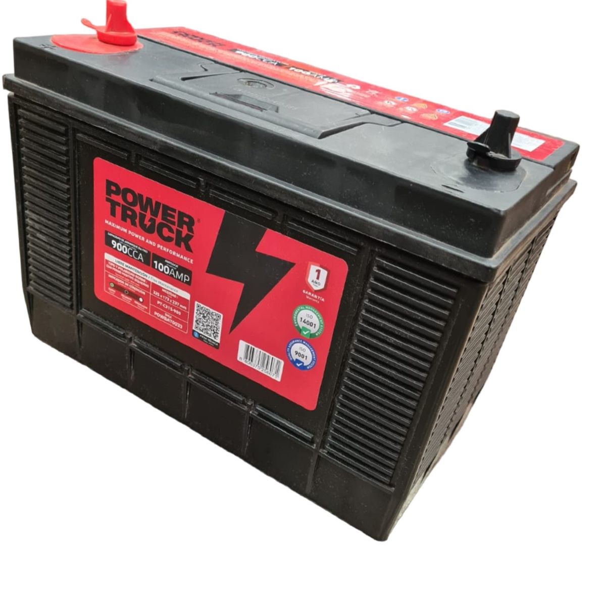 POWER TRUCK - BATERIA 100 AMP 900 CCA BORNE CON PERNO