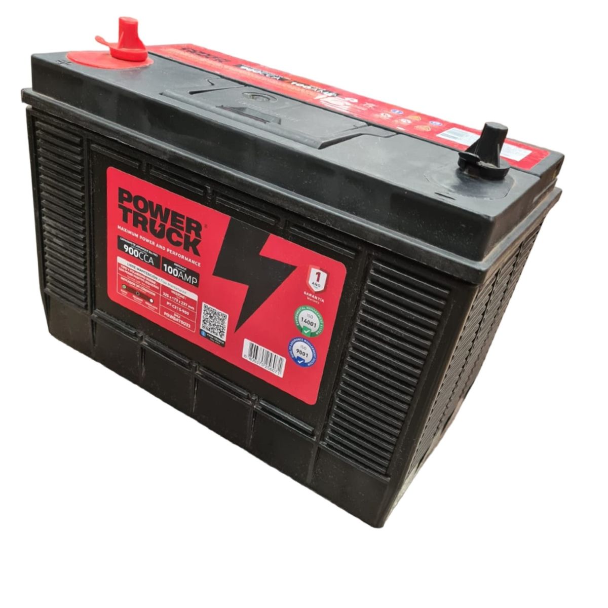 POWER TRUCK - BATERIA 100 AMP 900 CCA BORNE CON PERNO