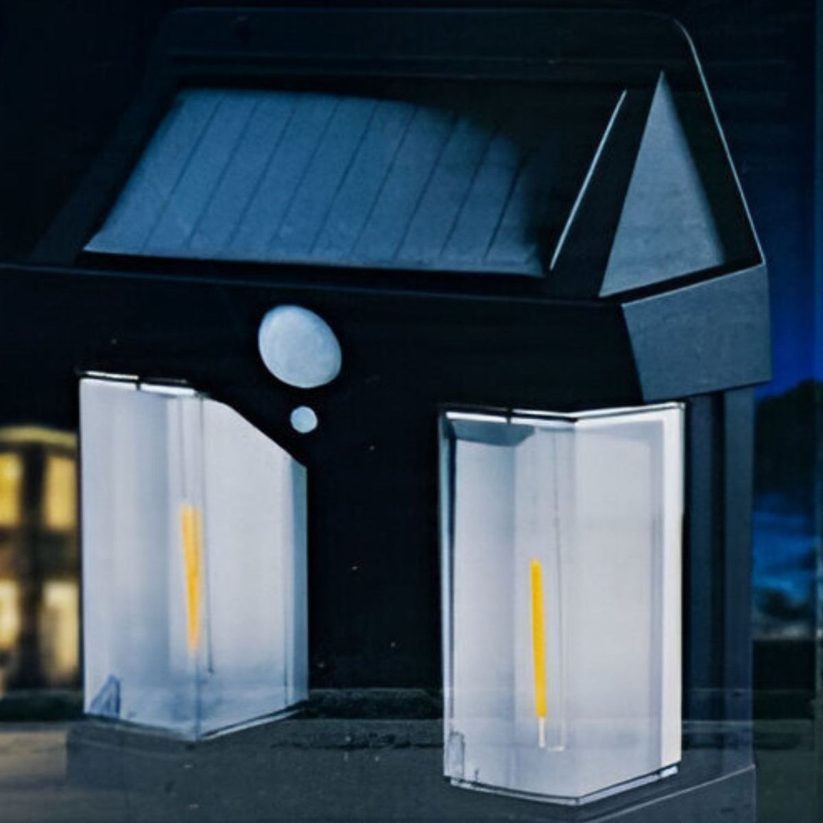 GENERICO - Lampara Solar Exterior Estilo Farol Pared Sensor Movimiento