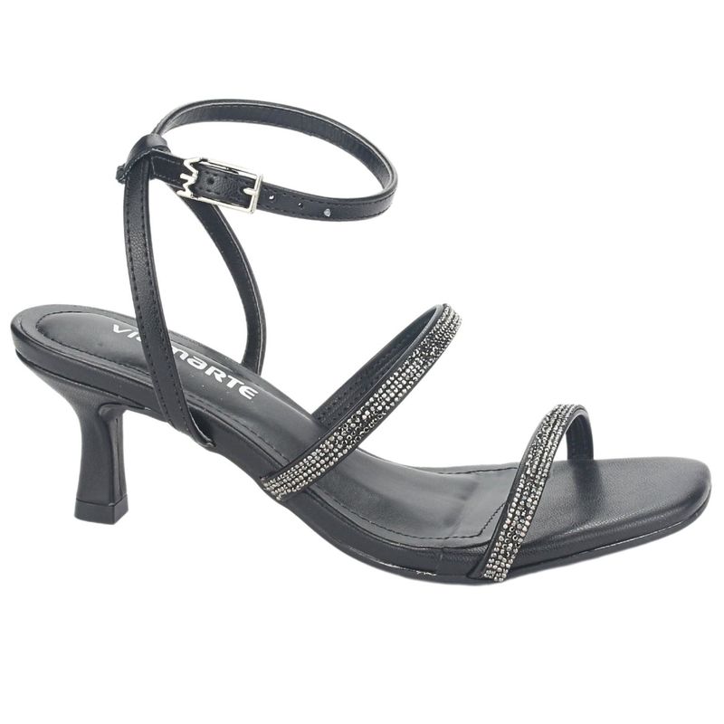 VIA MARTE - Sandalia Mujer Negro Casual Via Marte 23-18501