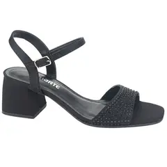 VIA MARTE - Sandalia Mujer Negro Casual 23-9708