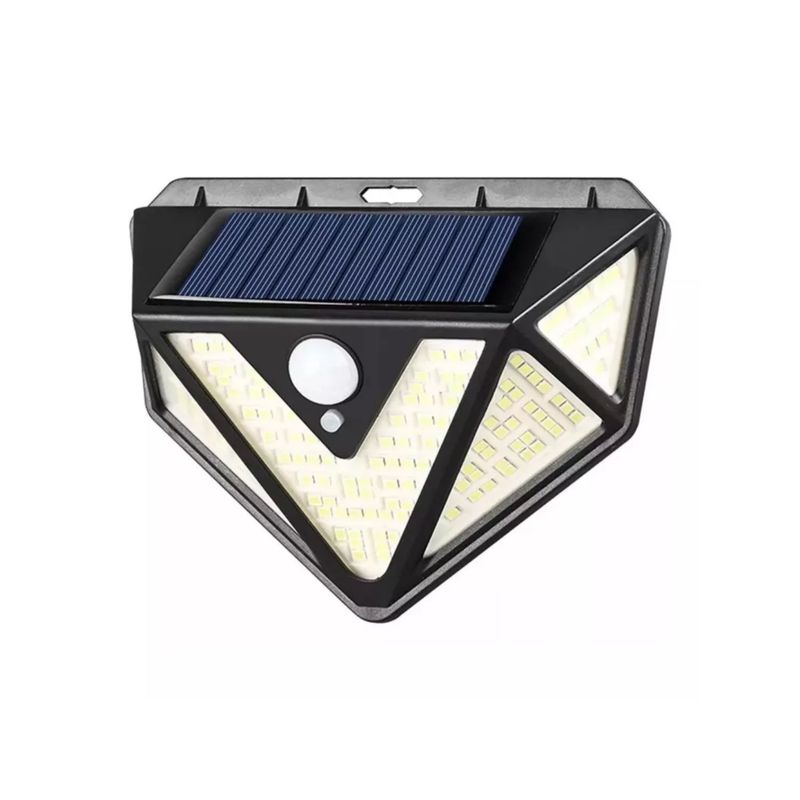 GENERICO - Farol Led Luces Solares Exterior Luminaria 166 led Farol Jardin