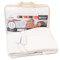 GAMA - Calienta Cama 2 Plazas Con 8 Temperaturas Electrosafe