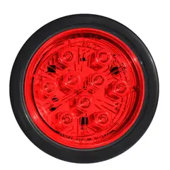 GOTEK - Foco Trasero Led Rojo 4 Pulgadas Bi-volts Rampla- Camión