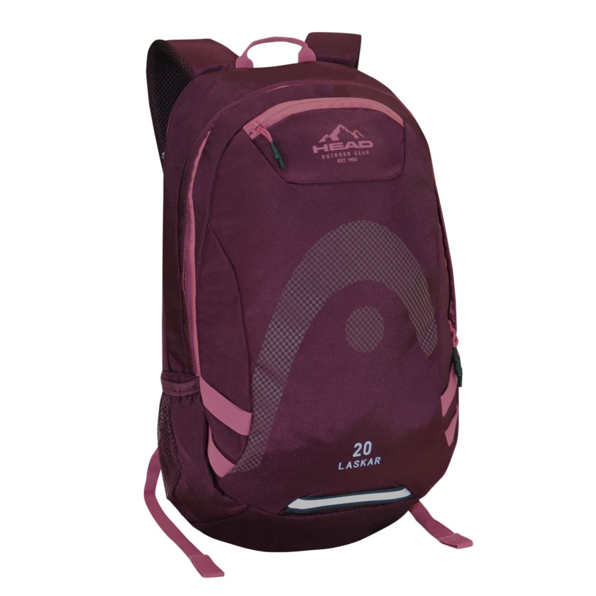 HEAD - Mochila Outdoor Camping Laskar 20 Burdeo Rosado Head