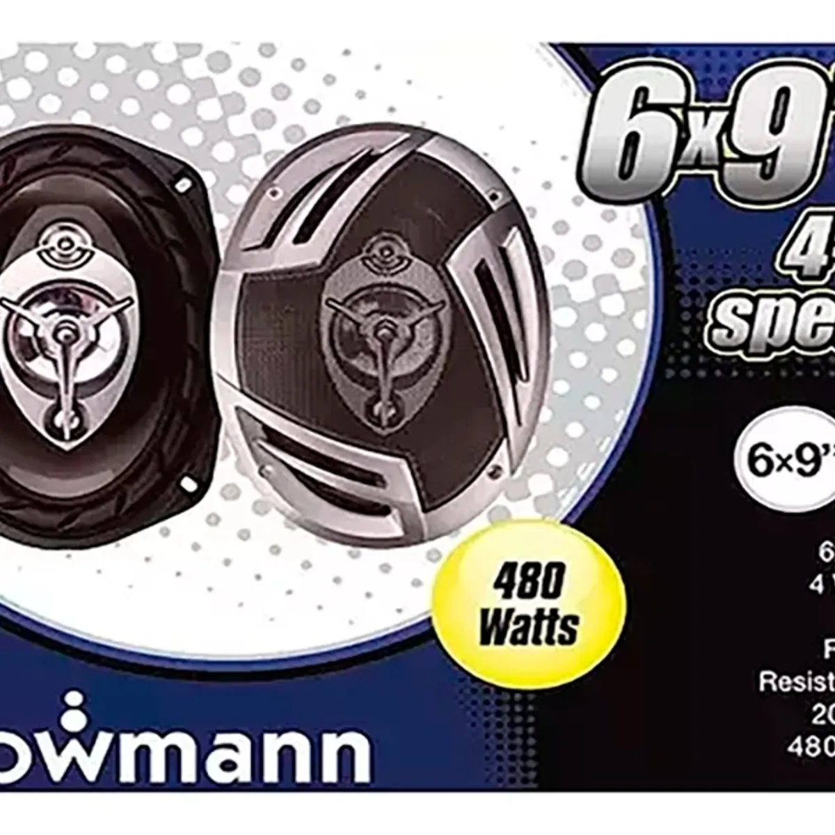 GENERICO - Parlantes Auto Camioneta 6x9 4vias 480w Bowmann Ts6950