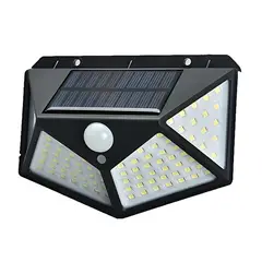 GENERICO - Lampara De Panel Solar Para Exteriores De 100 Led Sensor